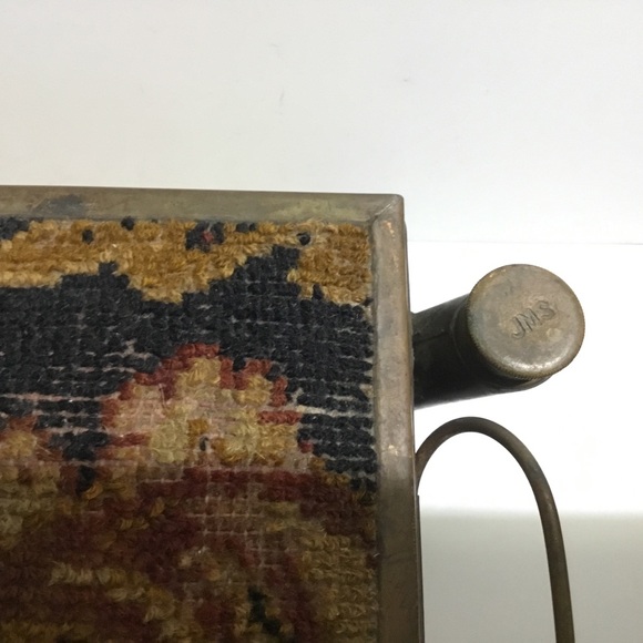 Vintage unique French foot warmer with tapestry - Picture 9 of 13